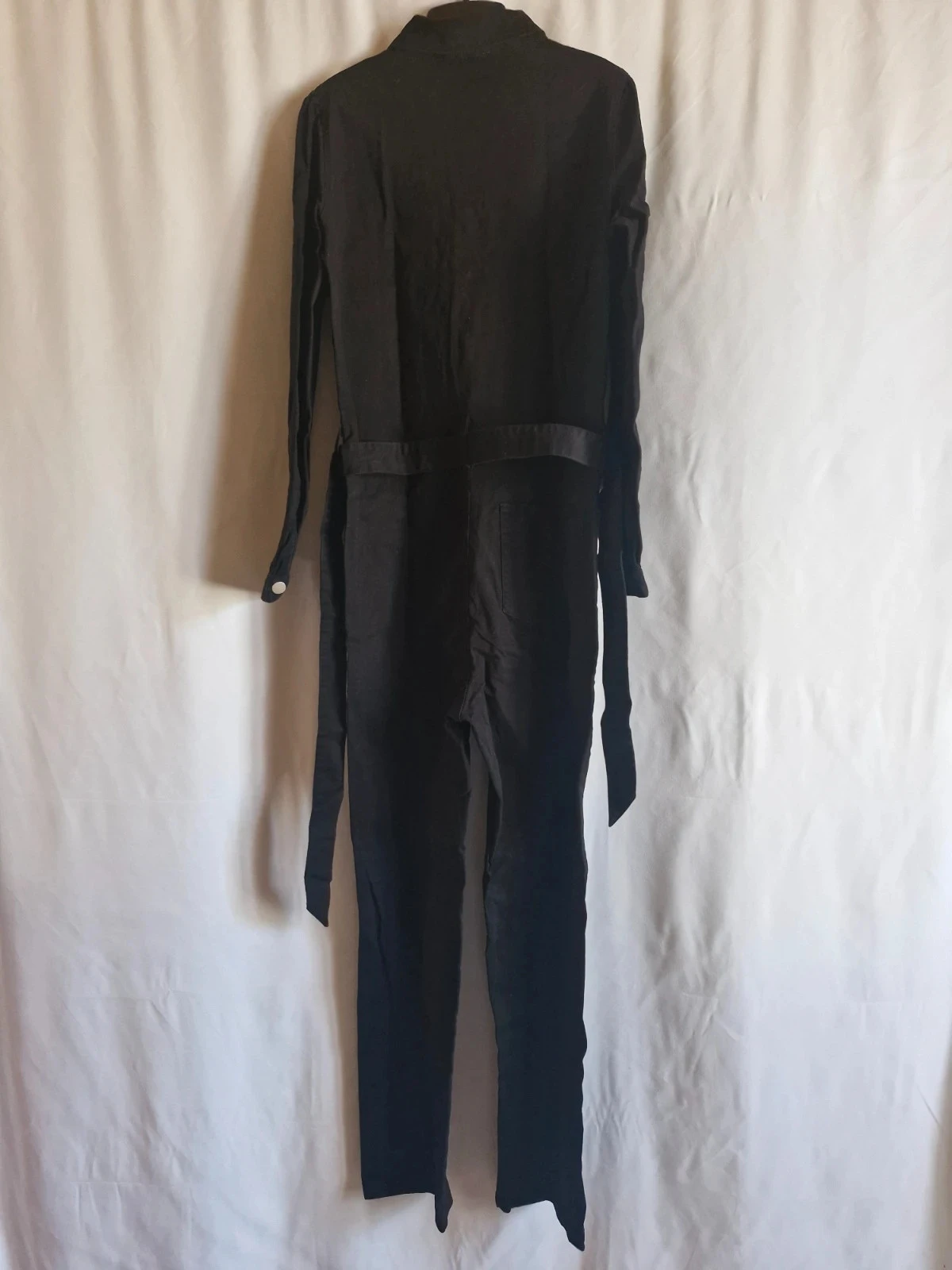 Mono negro de pantalones Grace & Mila "Dauphine" talla S con cinturón para atar – photo 2